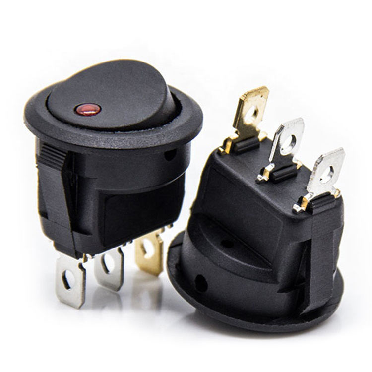 6 Pin 12v Rocker Switch with Lamp