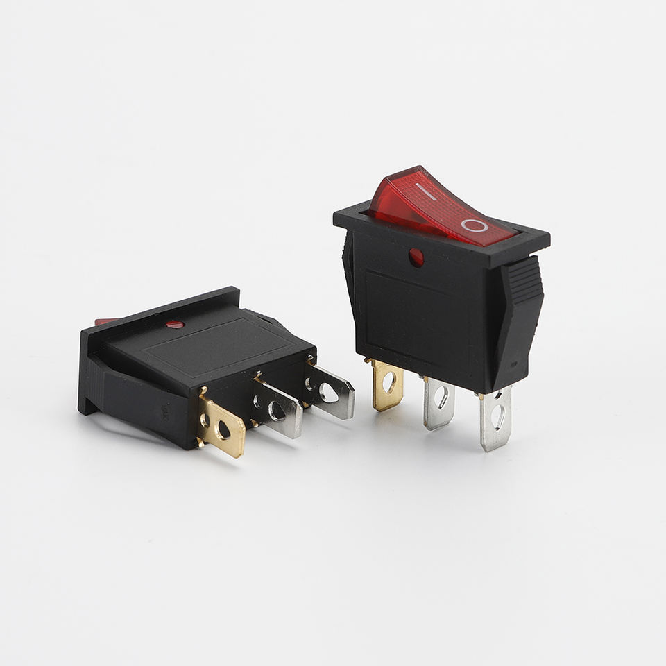 Red Single Pole Rocker Switch